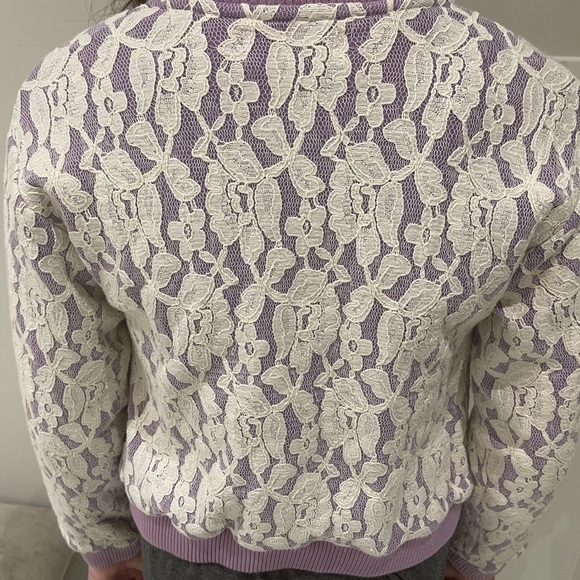 Kids Moschino Lace Zip Up - Picture 3 of 6